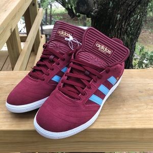 Adidas Busenitz pro skateboard shoe burgundy Sz 10